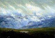 Caspar David Friedrich Drifting Clouds Sweden oil painting artist